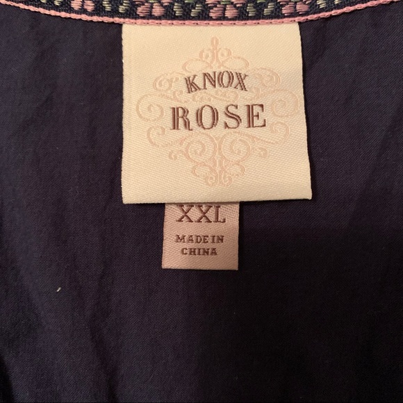 Knox Rose Plus Size Eyelet Lace Short Sleeve Top - Picture 9 of 10